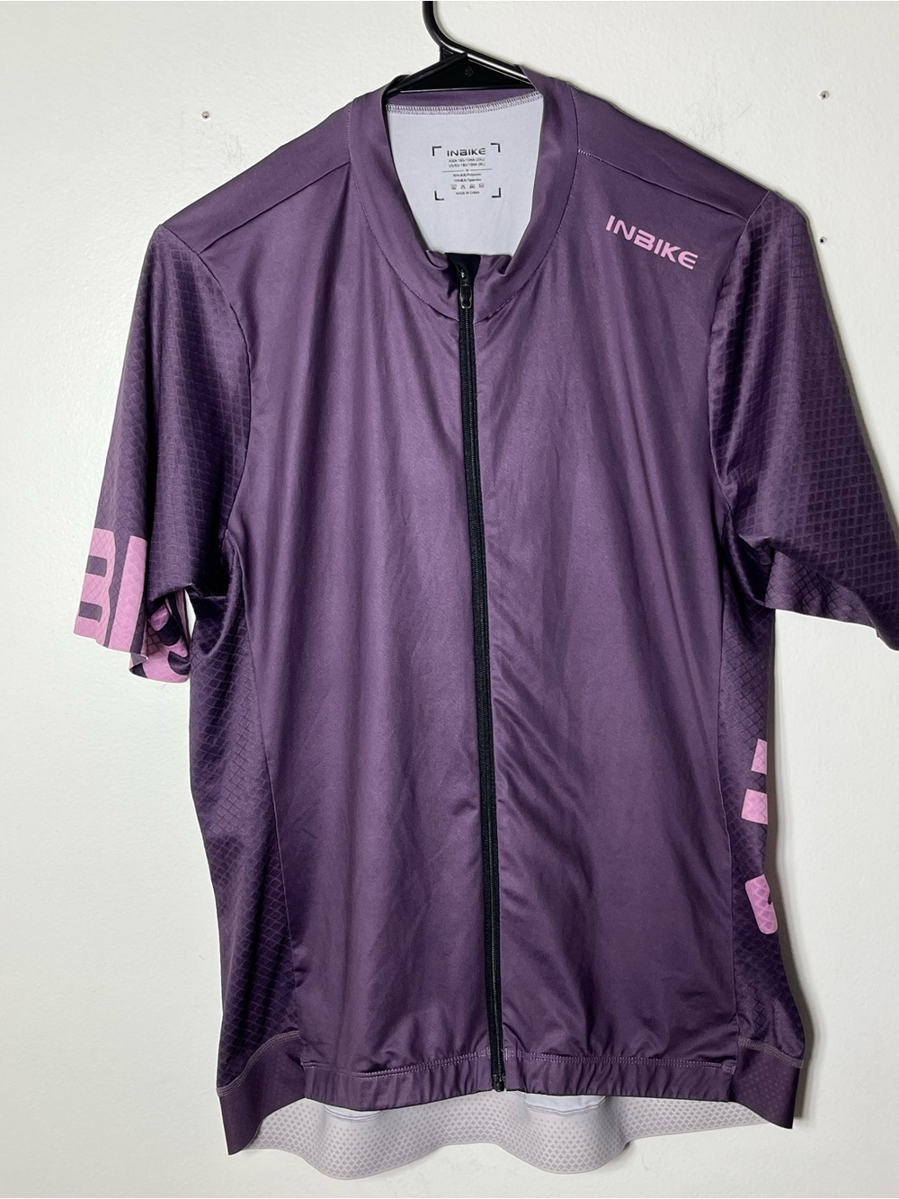 Women's Purple Short Sleeve Cycling Jersey XL